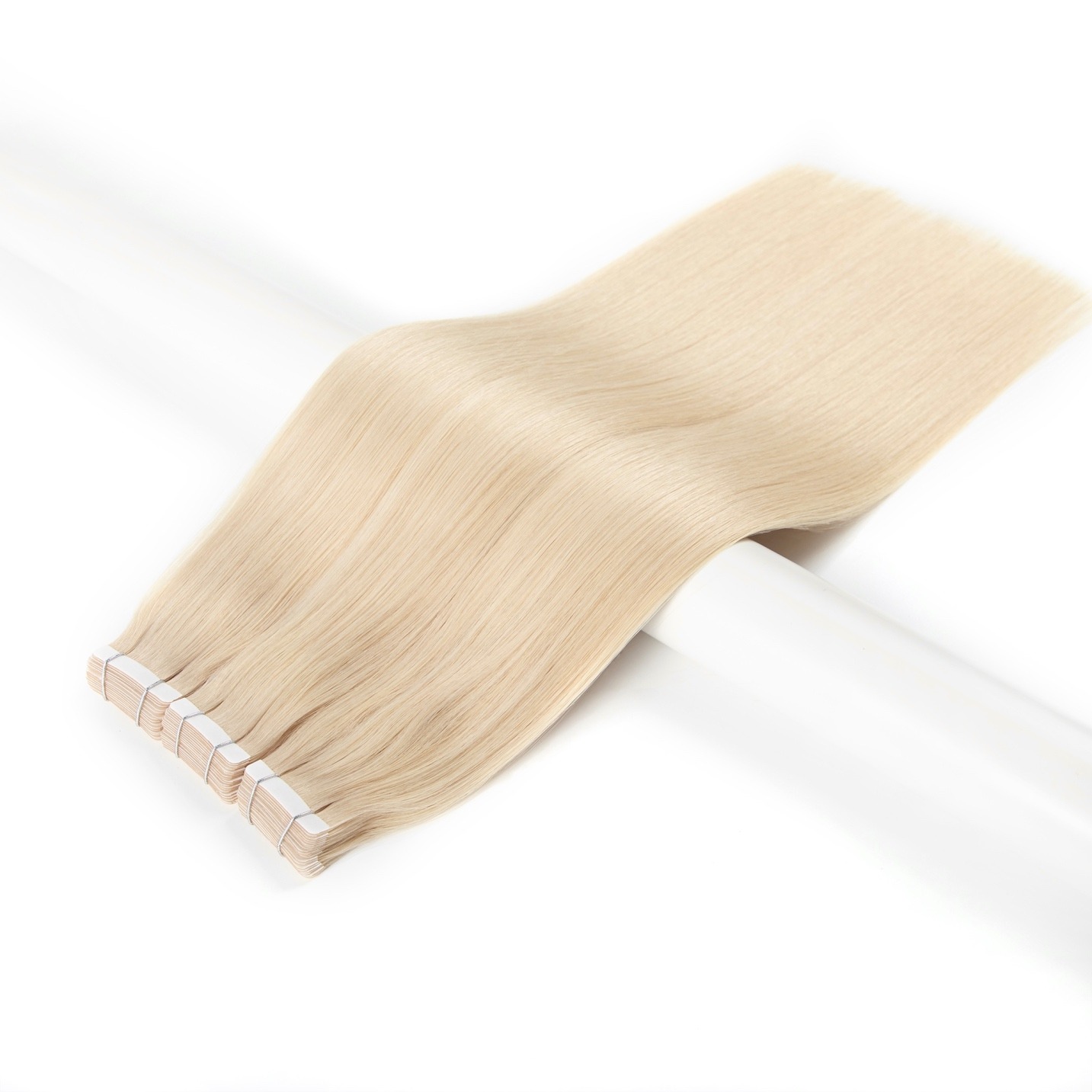 vlasové pásky Blond vlasove pasky světlá blond prodluzovani vlasu