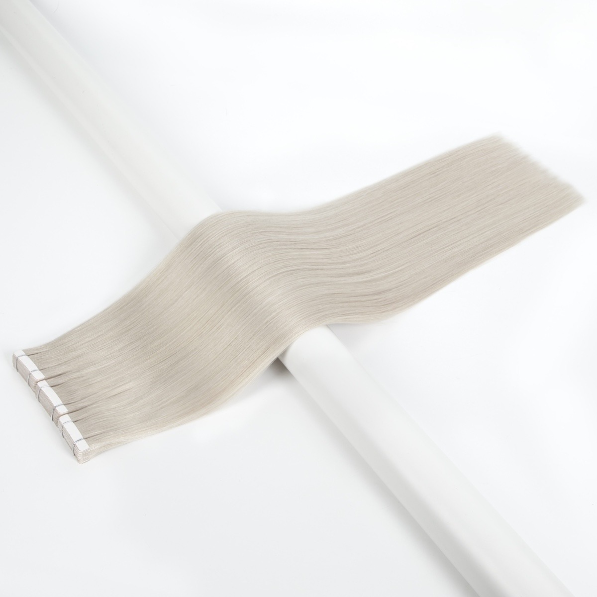 Vlasove pasky silver blond tape in studena blond vlasy