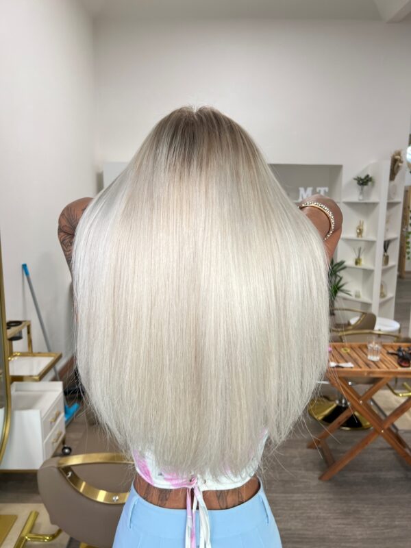 Vlasové pásky Silver Blond