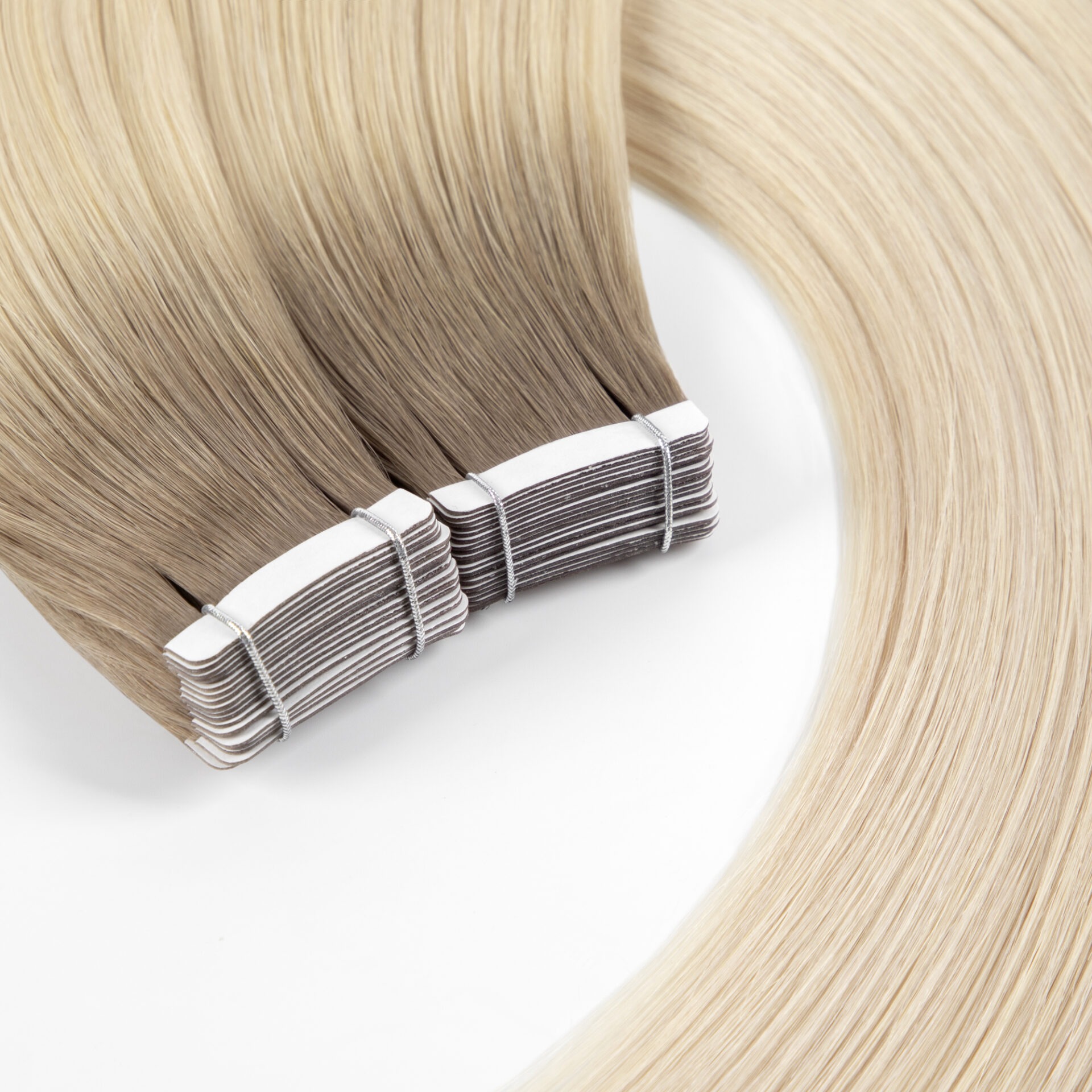 Vlasove pasky ombre tape in vlasy blond ombre evropské vlasy