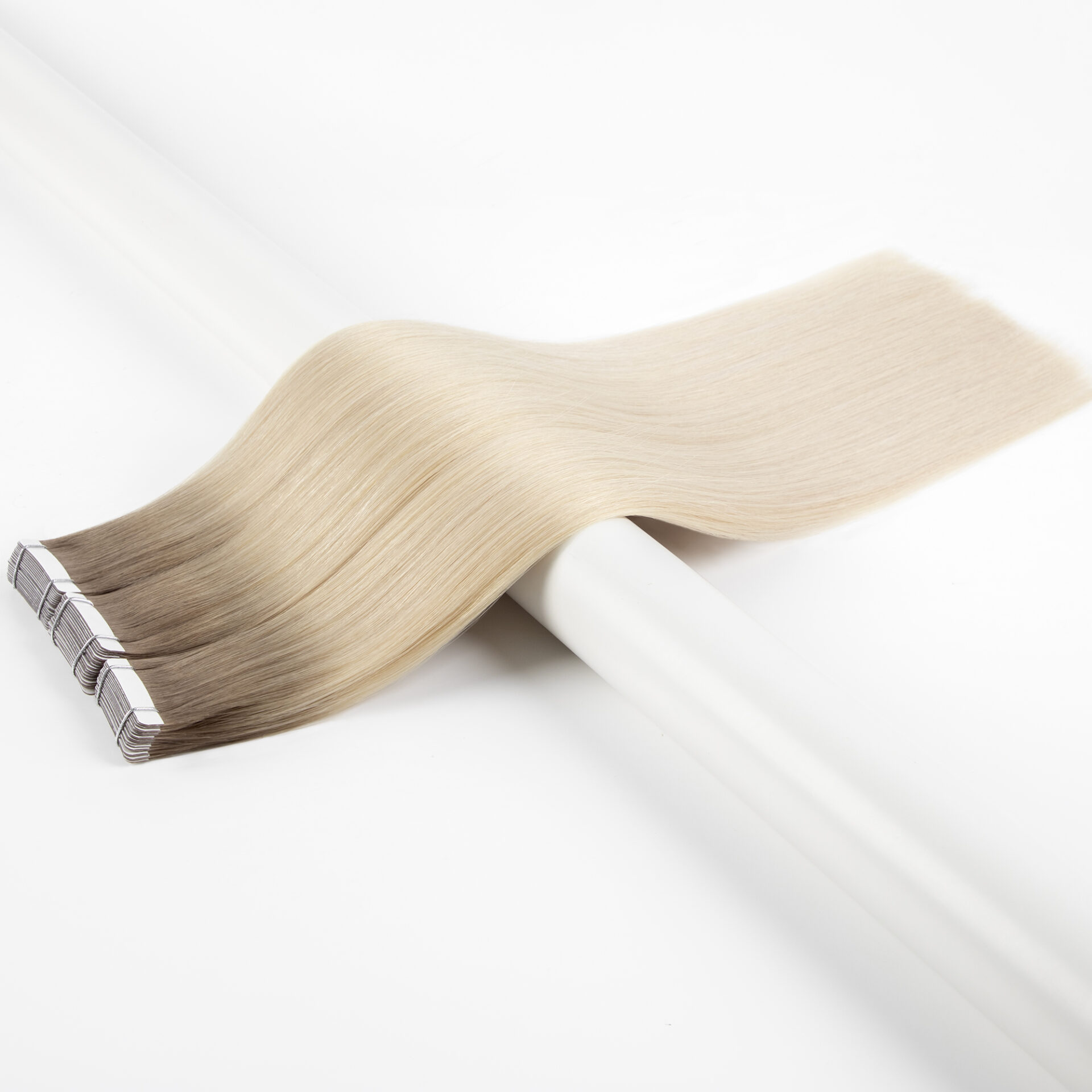 Vlasove pasky ombre tape in vlasy blond ombre evropské vlasy