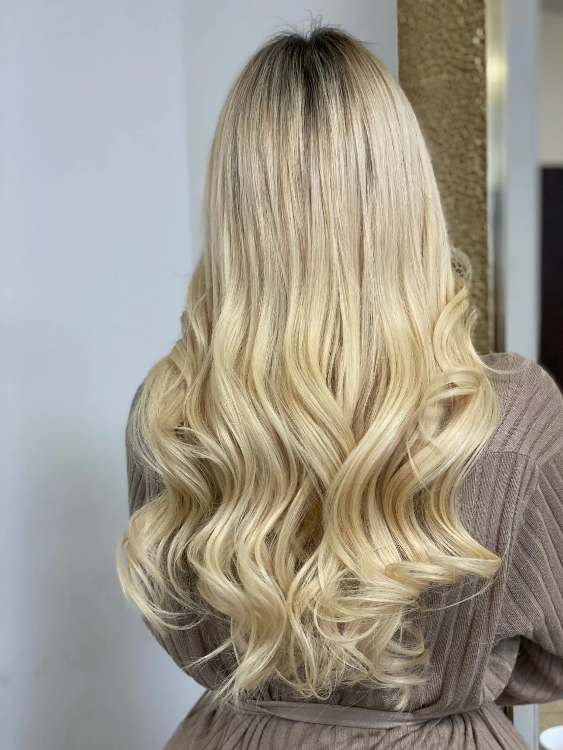 clip in Blond Platinová