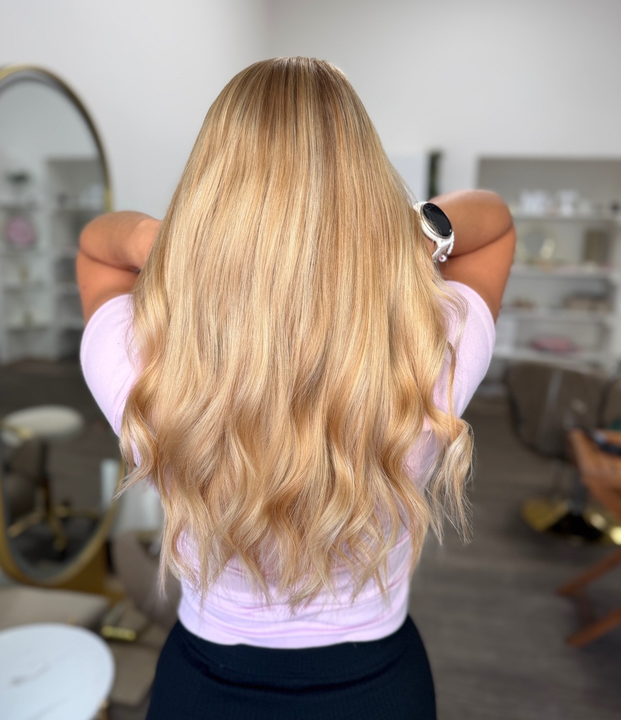 Vlasové pásky Blond Melír tape in vlasy